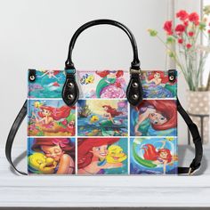 Ariel The Little Mermaid Leather bag Handbag, Ariel Women Bags Purses, Ariel Lover's Handbag, Custom Leather Bag,Woman Handbag, Handmade Bag Product Information: Manufactured with premium water-resistant PU leather. Size: ~11.4*7.9*4.1in (29*20*10.5 cm). Features comfortable and sturdy ~29in (74cm)carrying straps, two handles~14,5in (37cm) high-quality stitching for long-lasting durability. Perfect for dating, shopping, working, traveling, vocation, party and other occasions. Well made of high quality metal buckle. Detailed stitching with smoothly metal buckle. Handbags have 1 main compartment, and one side pocket - you can use it for an extra pocket. This handbag can hold your iPad, wallet, makeup, phone, little water bottle, perfumes, gloves, and other everyday items and keep them organi Leather Bag Women Handbags, Custom Leather Bag, Woman Handbag, Ariel The Little Mermaid, Handmade Bag, Leather Bag Women, Everyday Items, Bags Purses, Custom Leather