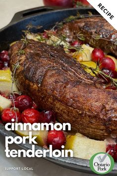 Cinnamon Rubbed Pork Tenderloin Recipe Pork Tenderloin Recipe, Tenderloin Recipe, Diced Apples, Tenderloin Recipes, Dinner Night, Cinnamon Recipes, Pork Tenderloin Recipes, Stuffed Pork Tenderloin