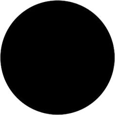 a black circle on a white background