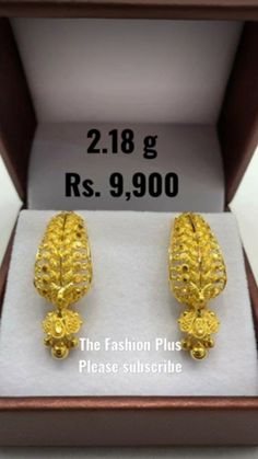 Latest Earrings Design, Almirah Designs, Gold Tops, Bridal Chura, Gold Bangles For Women