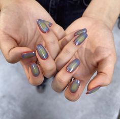 Thermal Nails, Cat Eye Nails, Minimalist Nails, Manicure Y Pedicure, Fancy Nails