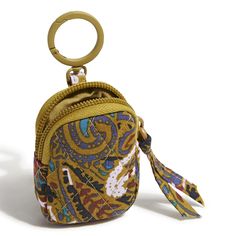 Now you can always keep track of your AirPods while on the go with this fun zip-close bag charm. Outlet Exclusive Hinge ring Accommodates Apple AirPods Zip closure. Dimensions: 2. 25" w x 2. 75" h x 1. 0" d Vera Bradley Outlet Essential Bag Charm Keychain for AirPods in Buta Spray Trendy Bag Charm With Key Clip For Everyday Use, Rectangular Travel Coin Purse With Keychain, Trendy Travel Bag Charm Keychain, Trendy Travel Keychains With Key Clip, Multicolor Rectangular Keychains For Everyday Use, Multicolor Rectangular Keychains For Travel, Slytherin Crest, Gryffindor Crest, Cosmetic Kit