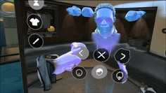 a virtual avatar is shown in this screenshot