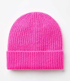 Ribbed for a cozy finish, this beanie is a must-have accessory that's warm as it is stylish.,Imported:Imported,Fabrication:97% Polyester 3% Spandex,Garment Care:Machine Washable Loft Ribbed Beanie Fluorescent Fuchsia Women's by Loft Size Regular - One Size Fluorescent Fuchsia Women's Hats, Fashion, Accessories, 97%, Polyester, 3%, Spandex, Machine, Washable Promo Gifts, Hats Fashion, Grey Outfit, Women's Hats, Blazer With Jeans, Cold Weather Accessories, Jacket Sale, Hat Hairstyles, Hats For Women