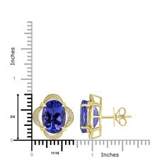 This pair of 18K yellow gold earrings will elevate your stylish look. Embellished with oval-cut Tanzanite and round Diamonds, this ring exudes luxury and lends a stunning finishing touch to your look. These exotic earrings make a memorable gift for your loved ones! Product Information SKU ADG70646 Metal Type 18K Metal Color Yellow Gold Earring Style - Metal Weight 7.15 Primary Stone Gemstone Name Tanzanite Gemstone Species Zoisite No. Of Gemstones 2 Gemstone Shape Oval Gemstone Color Blue Gemsto Tanzanite Earrings, Yellow Gold Earrings, Tanzanite Gemstone, Gold Earring, Yellow Gold Earring, Diamond Set, Blue Gemstones, Memorable Gifts, Metal Color