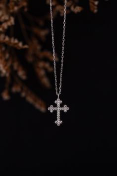 "925 K Sterling Silver Cross Necklace ,Pave Cross Necklace, Gold Cross Necklace, Dainty Cross Pendant, Cross Charms, Bridesmaid Necklace, Small Cross Charm, Cubic Zirconia Minimalist Cross Charms ❤️ MATERIAL : This Silver Cross Crucifix Faith Necklaces are 925 K Sterling Silver , 14 K Yellow Gold Plated , Authentic Real Solid Silver Jewelry Pendants are nickel and lead free, sturdy and durable. Never fade ,rust and tarnish. Bar necklaces never change colors ❤️ SIZE: This Friendship Gifts for Women Cross Pendant Necklace has 16\" + 2 \"in Silver Chain , 3 pcs Charm Lenght : 2.5 \" in , Total : 18.5\"+ 2\" IN . you can used as layered pendant necklace. Cross faith Y necklace is designed at the optimal size to fit over your neck. Each Pendant size is 0.70 inch x 0.4 inches , total 2.65 gr ❤️ Silver Spiritual Necklace With Cubic Zirconia, Spiritual Silver Necklace With Cubic Zirconia, Spiritual Silver Cubic Zirconia Necklace, Silver Clavicle Chain Jewelry With Cross Pendant, Silver Pendant Cross Necklace, Fine Jewelry, Wedding Silver Cross Necklace With Cubic Zirconia, Fine Jewelry Sterling Silver Cross Necklace, Sterling Silver Cross Jewelry In Diamond White, Sterling Silver Cross Pendant Necklace For Wedding