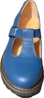 Blue Mary Jane Shoes, Blue Mary Janes, Retro Mary Janes With Round Toe, Medium Width, Blue Leather-sole Moccasins With Round Toe, Black Brogues, Black Mary Janes With Rubber Sole, Medium Width, Womens Mary Janes, Leather Brogues, Shoes Photo