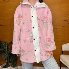 A Couple Minor Makeup Imperfections Near The Collar, Possible They Might Come Out Length: 31.25” Pit To Pit: 25.5” Sleeve Length: 19.25” Originally $455 Feminine Pink Winter Outerwear, Love Shack Fancy, Rose Pink, Fleece Jacket, Pink Roses, Pink Color, Pink White, Coats For Women, Im Not Perfect