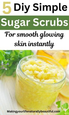 5 diy simple sugar scrubs for smooth, glowing skin