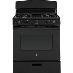 a black stove top oven on a white background