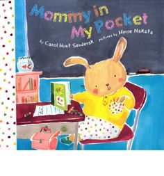 a child's book with an image of a bunny sitting at a desk in front of a chalkboard