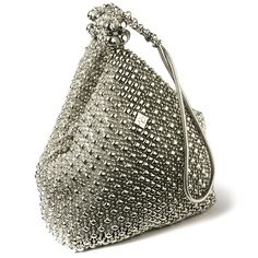 SG Liquid Metal Bag PS20 - Chrome Finish Bag by Sergio Gutierrez Crown Silver, Silver Purse, Liquid Metal, Handbag Heaven, Crystal Crown, Metallic Bag, Metal Mesh, Purses Designer, Mesh Bag