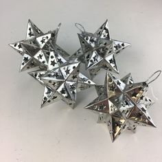 12-Point Mexican Tin Star Christmas Ornament, Unpainted - Zinnia Folk Arts Mexican Tin Star, Santa Grotto, Mexican Christmas Decorations, Retro Christmas Decorations, Mexican Table, Tin Star, Mexican Gifts, Mexican Christmas, Mexican Crafts