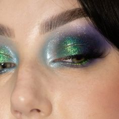 Sourandnasty Makeup, Hooded Eye Eyeshadow, Cute Eyeshadow Ideas, Colourful Eyeshadow Looks, Sultry Makeup Looks, Makeup Inspo Glam, Duochrome Makeup, Cool Summer Color Palette, Eye Shadow Looks