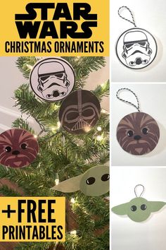 star wars christmas ornaments with free printables