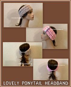 the instructions for how to crochet headbands