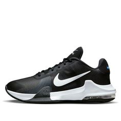 Nike Air Max Impact 4 'Black White Racer Blue' DM1124-001 (SNKR/Low Top/Non-Slip/Basketball/Wear-resistant/Shock-absorbing) Hoop Shoes, Basketball Shoes, Low Top, Air Max, Nike Air Max, Nike Air, Basketball, Black White, Nike