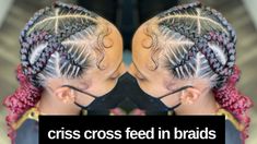 crisscrossfeedinbraidscrisscrossbraidstrendyfeedinbraidsfeederbraidsknotlessboxbraidsknotlessboxbraidskidsstylesbohemianbraidsHey Guysim super exc... Cross Feed In Braids, Criss Cross Feed In Braids, Feed In Braids, Stitch Braids, Feed In Braid, Braid Styles, Glow Up?