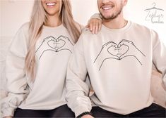 🤍This Custom Valentine hoodie/sweatshirt is the perfect gift for anyone. Our products are high quality, soft and comfy. Every product we sell made by hand with care and excitement. 🟢HOW TO ORDER 🟢 1. Check and Review ALL Photos 📷 2. Select Your T-Shirt Size and T-Shirt Color from drop down menus ✨ 3.Select Your Design Print Color from images and mention in personalization section 🎨 4. Add to cart & place order 🛒 We're constantly striving to provide excellent service. We'd love to get your Long Sleeve Hoodie With Letter Print For Gift, Fall Hoodie Sweatshirt As Gift, Fall Season Hoodie Sweatshirt As A Gift, Fall Sweatshirt Hoodie As A Gift, Relaxed Fit Long Sleeve Hoodie As Gift, Long Sleeve Relaxed Fit Hoodie As Gift, Couples Cotton Hoodie With Crew Neck, Casual Hoodie Sweatshirt For Gift, Casual Hoodie Sweatshirt As Gift