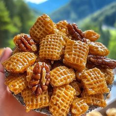 Tasty Bites - 🍬 Praline Crunch - sweet, nutty, and... Praline Crunch, Crispix Cereal, Corn Rice, Salty Treats, Rice Cereal, Paula Deen, Tasty Bites, Sweet And Salty, 2 Cups