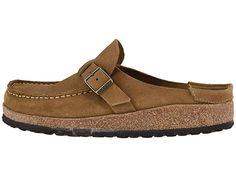 Birkenstock Buckley | Zappos.com Brown Suede Clogs With Textured Sole, Casual Clogs With Stitched Sole For Workwear, Birkenstock Buckley, Birkenstock Women, Salvatore Ferragamo Flats, Product Reviews, Birkenstock, Loafers, Color