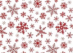 red snowflakes on a white background