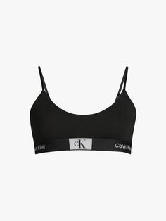 Introducing the Calvin Klein CK96 Unlined Bralette. Young In Attitude. Amplified Classics. Calvin Klein 1996 Is Defined By Bold Prints And Colours, Featuring The Iconic Monogram Logo Framed In A Box. Bra Style: Bralette Padded Or Non Padded: Non Padded Wired Or Non Wired: Non Wired Washing Instructions: Machine Wash Composition And Material: 69% Cotton, 21% Recycled Cotton, 10% Elastane Bakery Clothes, Ck Under Wear Women, Calvin Klein Crop Top, Calvin Klein Obsession, Branded Outfits, Fashion Top Outfits