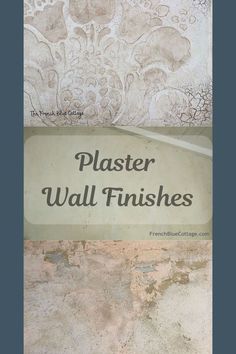 there is a sign that says plaster wall finishes