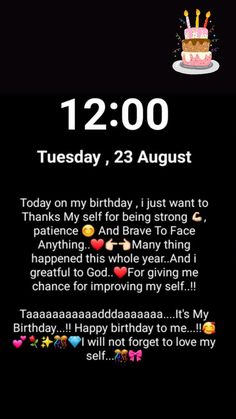 the birthday message is displayed for someone to wish her a happy birthday on their phone