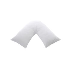 two white pillows sitting on top of each other