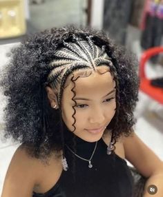 hairstyle inspirations are here!!! Half Head Braids Curly Hair, Half Up Cornrow Hairstyles, Half Braided Hairstyles Natural Hair, Half Braided Hairstyles Curly Hair, Alopecia Hairstyles Black Women, Frontal Braids, Half Cornrows, Curly Braided Hairstyles, Butterflies Tattoo