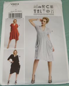 a woman's dress and top sewing pattern