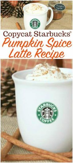 starbucks pumpkin spice latte recipe with cinnamon sticks