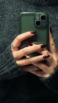 fall nails, dark red and black aura Fall Nails Dark Red, Fall Nails Dark, Nails Dark Red, Black Aura, Nails Dark, Nails 2024, Fall Nails, Red And Black, Dark Red