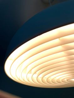 a close up of a circular light fixture