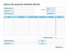 an employee's report form is shown