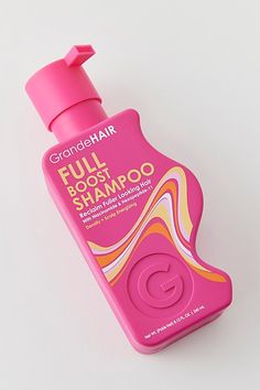 Grande Cosmetics’ GrandeHAIR Full Boost Shampoo. Formulated to help cleanse, exfoliate and energize your scalp. Infused with uplifting subtle notes of violet, iris & sandalwood. For best results, follow up with Grande Cosmetics GrandeHAIR Full Boost Conditioner (not included). Features Grande Cosmetics GrandeHAIR Full Boost Shampoo Helps cleanse & exfoliate hair Key ingredients: Grande Scalp Complex (Niacinamide, Ginseng, Grapefruits, Beet Microgreens), Grande Hair Complex (Thiamin B1, Rice Prot Sunflower Microgreens, Nori Seaweed, Rice Protein, Grande Cosmetics, Benzoic Acid, Beets, Color Coding, Urban Outfitters, Conditioner