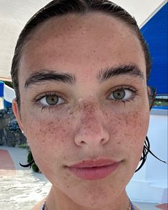 #GioScotti Gio Scotti, Tattooed Freckles, Freckles Makeup, Beautiful Freckles, Short Hair Tomboy, Freckle Face, Ballet Inspiration, Unique Faces, Aesthetic Women