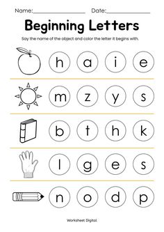 worksheet for beginning and ending the letter d with pictures to print out on