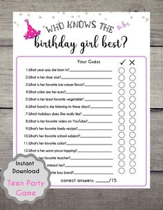 Girls Birthday Games, Girls Sleepover Party, 365 Jar, Birthday Sleepover Ideas, Slumber Party Games