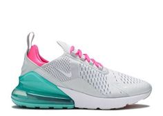 Wmns Air Max 270 'South Beach' - Nike - AH6789 065 - pure platinum/pink blast/aurora/white | Flight Club Cute Air Maxes, Nike Shoes Air Max 270, 270 Air Max Shoes, Fall Gel Nails, Flight Club, Air Max Shoes, Nike Shoes Air Max, Birthday List, Air Max 270