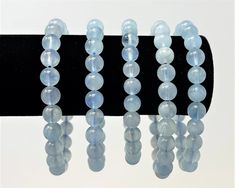 Elevate your style with our Aquamarine Bead Bracelet, a handmade masterpiece crafted from very high-quality 8 mm beads of this exquisite gemstone. Measuring 7.5 inches in length, this stretchable bracelet exudes elegance with its soothing aquamarine hue. Known for its calming and soothing properties, aquamarine is believed to bring clarity and tranquility to its wearer. Each piece is meticulously crafted, making it a unique and elegant addition to any jewelry collection.Details: Handmade item Ma Elegant Aquamarine Beaded Bracelets, Aquamarine Bracelet Beads, Aquamarine Bracelet, Aquamarine Beads, Aquamarine, Handmade Items, Beaded Bracelets, Beads, Crystals