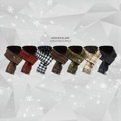 the winter scarf is available in five different colors