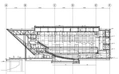 an architectural drawing showing the plan for a building