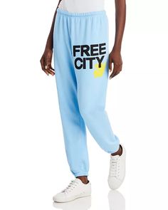 FREE CITY - Cotton Logo Sweatpants - 150th Anniversary Exclusive Free City Sweats, Bahamas Outfits, Free City Sweatpants, Sweatpants Design, Preppy Stores, Shopping Preppy, Dove Logo, Yellow Sweatpants, Women Loungewear