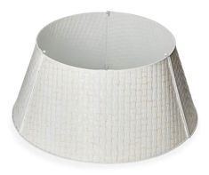 a white lamp shade on a white background