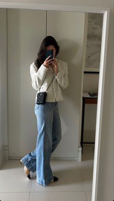 Tweed Jacket Outfit Casual, Italian Summer Outfits, European Summer Outfits, Nashville Outfits, Going Viral, Looks Street Style, Outfit Look, 가을 패션, Casual Style Outfits