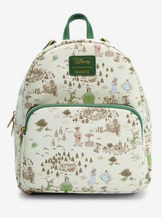 Loungefly Disney Robin Hood Sherwood Forest Map Mini Backpack | Hot Topic Sir Hiss, Disney Robin Hood, Pastel Backpack, Prince John, Loungefly Purse, Forest Map, Robin Hood Disney, Maid Marian, Sherwood Forest