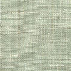 an up close shot of the textured fabric in light green and white colors, with small squares