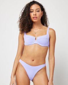 Purple Underwire Swimwear For Swimming, Purple Underwire Beachwear Swimwear, Purple Fitted Underwire Swimwear, Fitted Purple Underwire Swimwear, Purple Bra-friendly Underwire Swimwear, Purple Underwire Swimwear, Bra Friendly, Bra-friendly Purple Swimwear With Underwire, Purple Underwire Swimwear, Bra-friendly, Wisteria